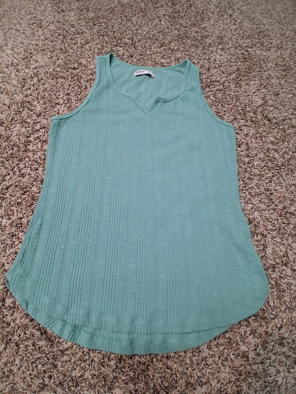 Sonoma Mint Green Ribbed Tank Top